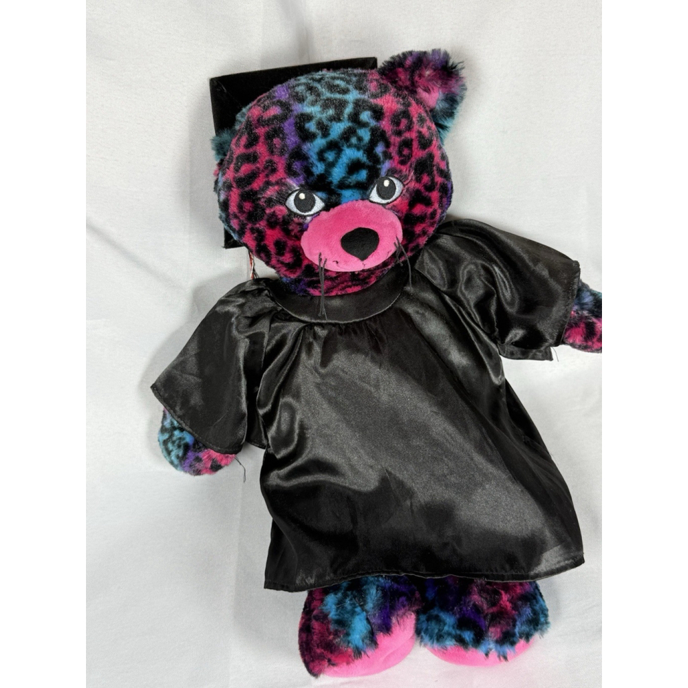 Build A Bear Wild About Spots Cat Plush 18" W/ Graduation Cap & Gown - Picture 2 of 4